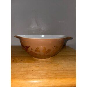 Vintage 4 Quart Pyrex Early Americana Cinderella Bowl 444 Handles #26 Bowl Dish
